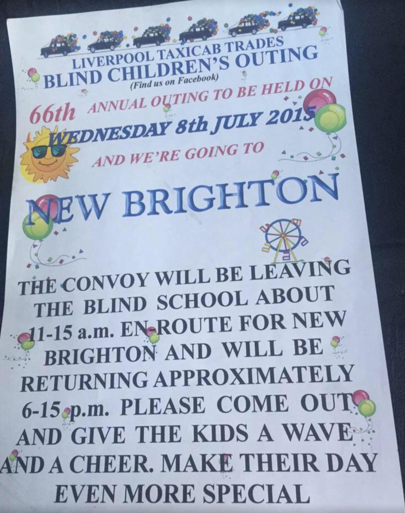 Our cabbies in Liverpool are renowned for turning out free of charge to help kids have magical days ! WELL DONE GUYS