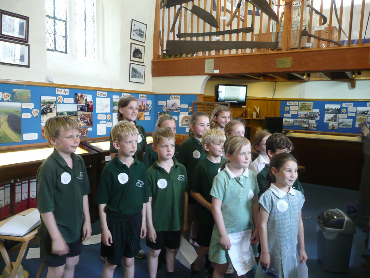 The English Smarties Group from Uffington Primary School who took over the museum today.