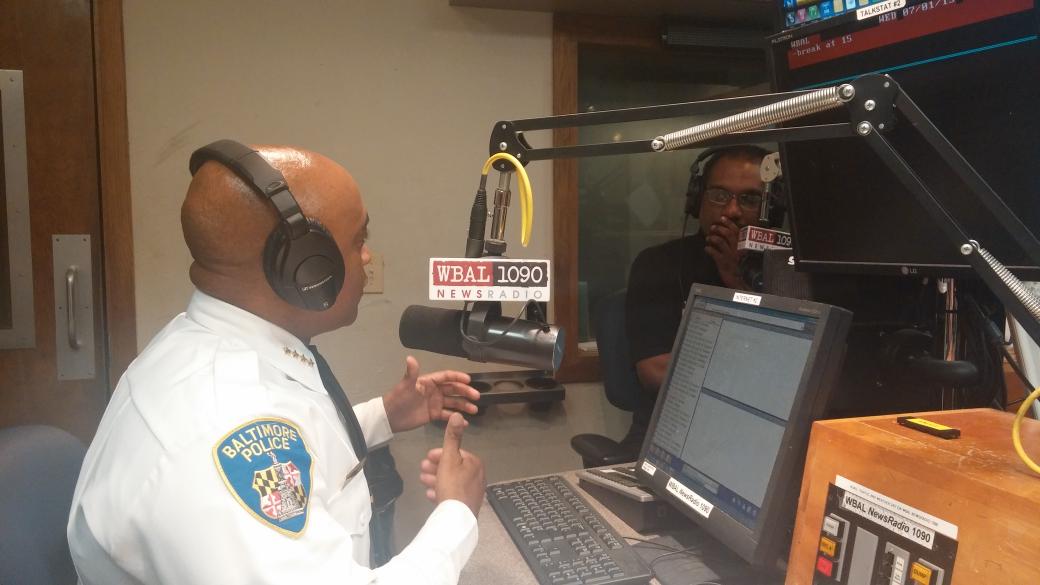 BaltimorePolice's tweet photo. #PCBatts is on @wbalradio with @C4Show. Listen in now. http://t.co/GhyNyzfXOk