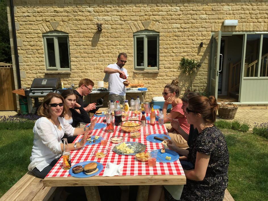 Happy Birthday to us!  One year - and 136,000 bottles of whisky - since we all started work.  Deserves a barbecue!