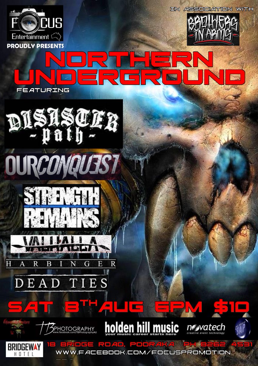 FocusPromoteSA's tweet image. MASSIVE METAL NIGHT IN ADELAIDE!