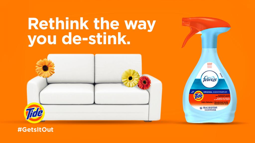 Tide on Twitter "Get that fresh laundry smell for everything. Febreze