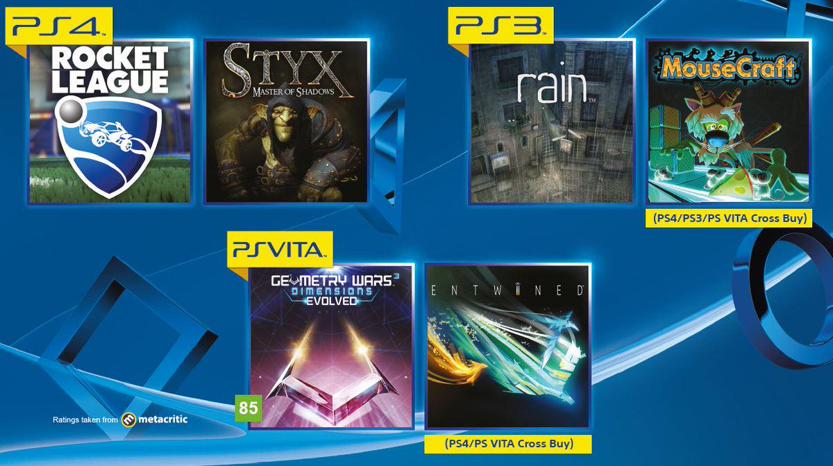 PlayStation Plus+ Free Games PS3/PS4/PSVITA