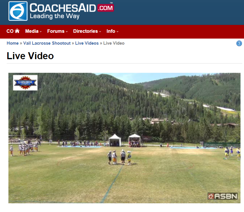 <a href="/VailLacrosse/">Vail Lacrosse Shootout</a> Shootout HS Boys championship game begins soon!
<a href="/Crabslacrosse/">CRABS Lacrosse</a> vs Team Colorado
coachesaid.com/videos_live_wa…