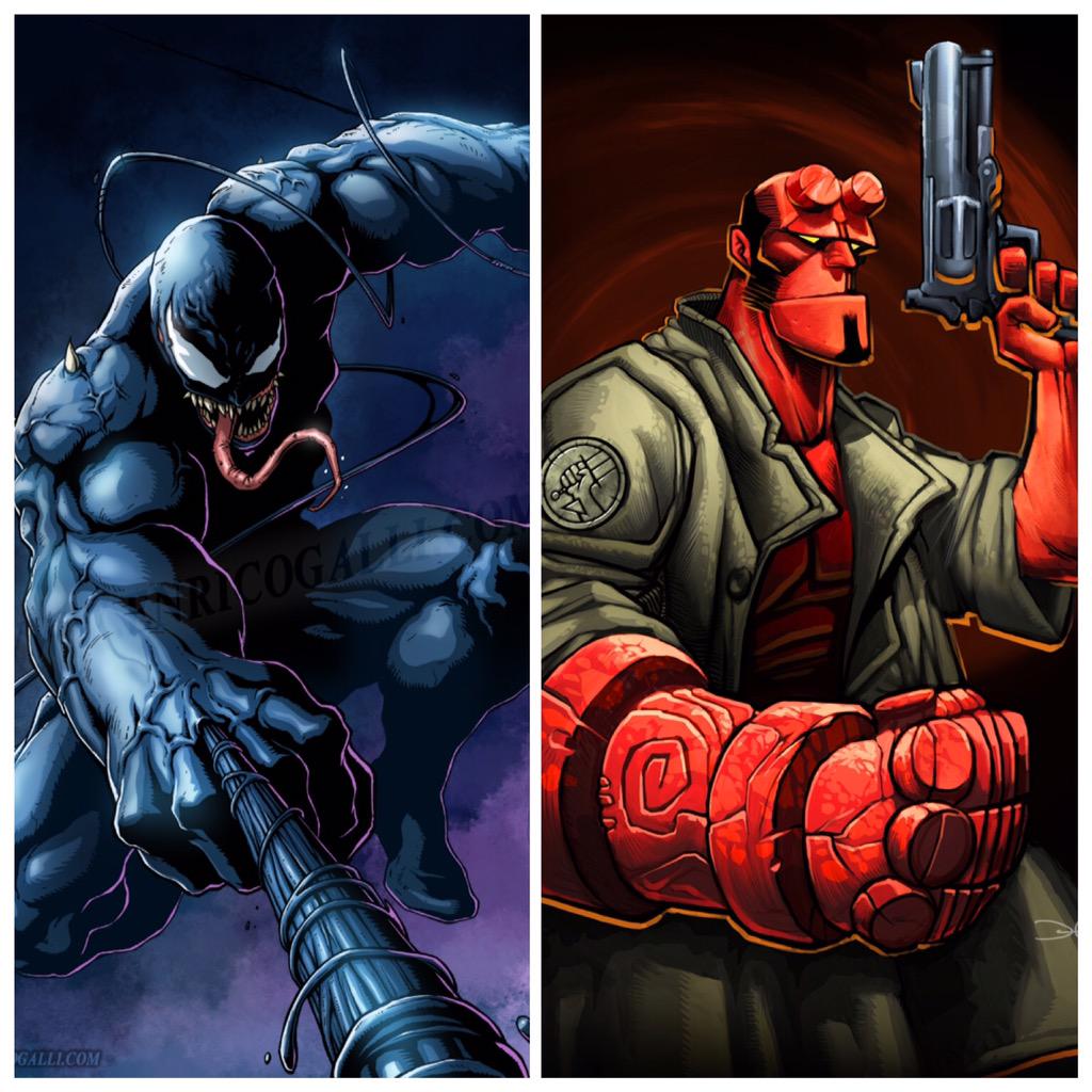 MarvelvrsDC's tweet image. RT FOR VENOM FAVOURITE FOR HELLBOY