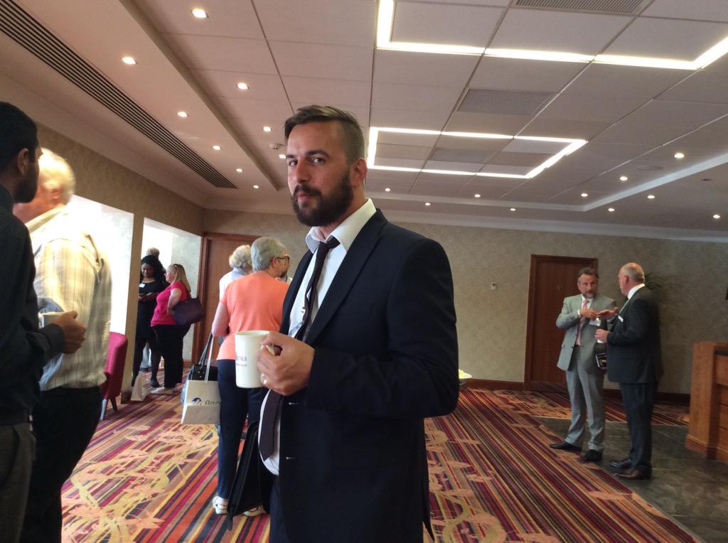 Mrsanf's tweet photo. The lovely Matthew from Support #QLUG2015 http://t.co/SoA27D6v6C