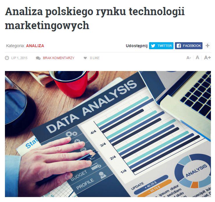 newspoint_pl's tweet photo. Raport IRCenter na podstawie badania “Rynek marketing technologies w Polsce”.
PDF: http://t.co/g1MoZ1qlIB http://t.co/0er6iSmakc