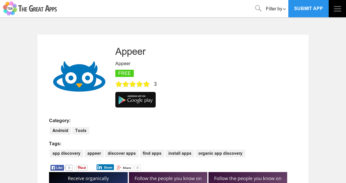 GetAppeer's tweet photo. Hey Friends, will you go here http://t.co/SnOaIajo9P and give us a 5 star rating. Thanks! #android http://t.co/nRfu4JwtZ3