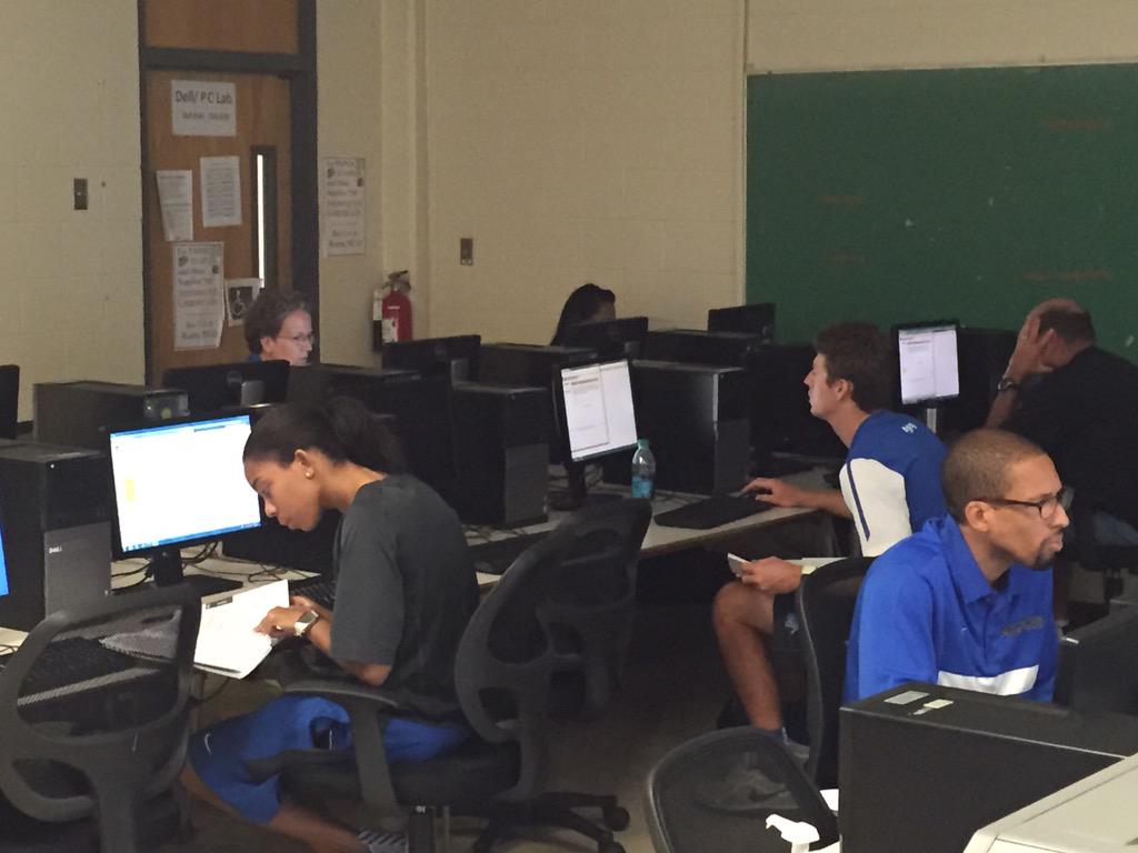 coaches exam is in full swing... gotta pass to recruit @naacconnect