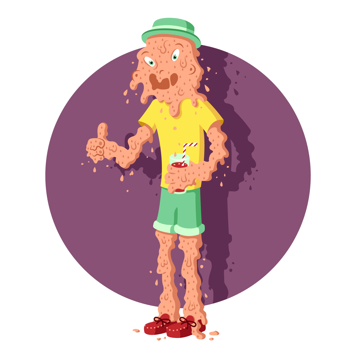StudioSathyr's tweet photo. Vous, nous, aujourd'hui #canicule #illustration #sathyr #melt #fonte #jecoule http://t.co/Dl1qPwO3pP
