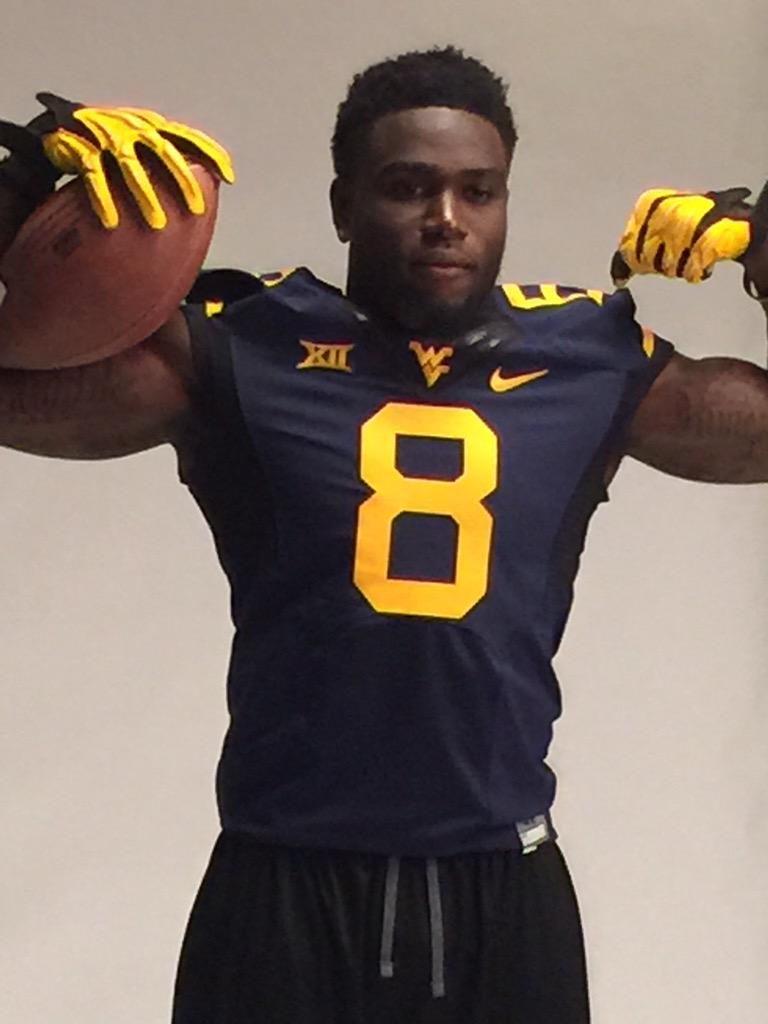WVUfootball's tweet photo. ESPN shooting video of Jordan Thompson and Karl Joseph to use during games this fall #HailWV http://t.co/TF6HDA62xh