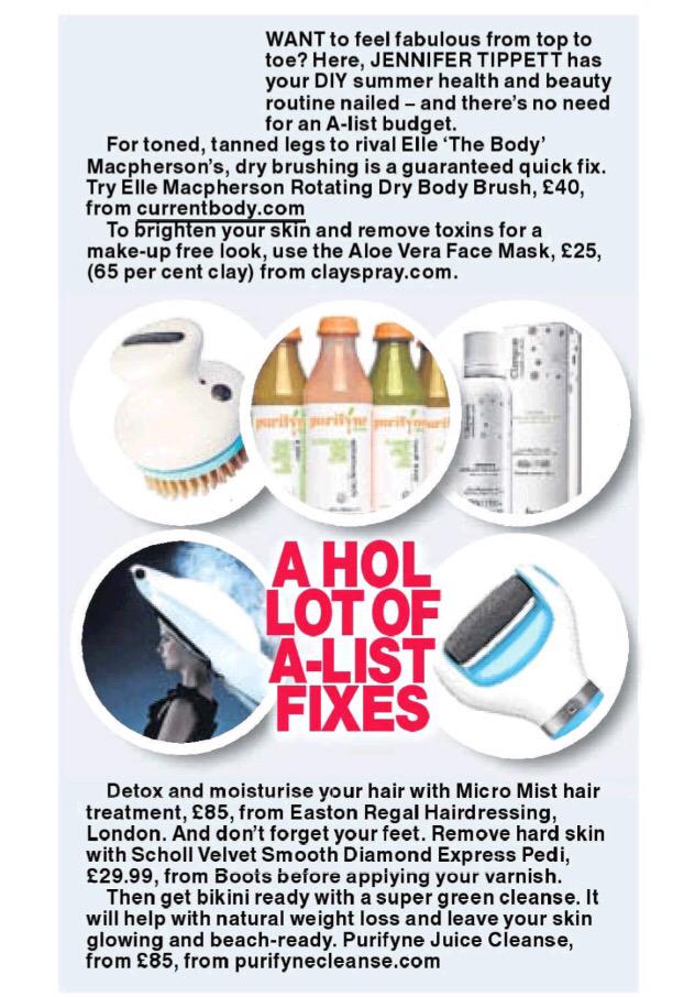 Carousel_PR's tweet image. Amazing coverage for @CurrentBody in today's The Sun. For holiday prep look no further than currentbody.com