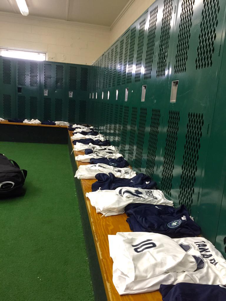 SaintLouisFC's tweet photo. The locker room is set and the boys are ready. Kickoff coming up in 1.5 hours. #WILvSTL http://t.co/Jk6HODXwNj