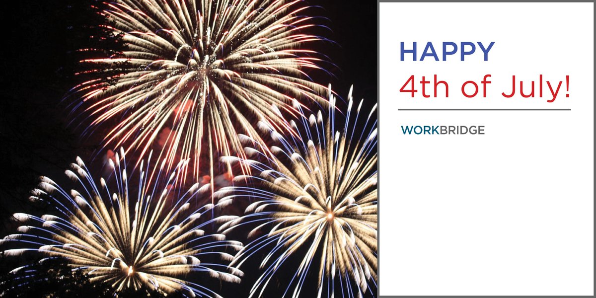 WorkbridgeCHI's tweet image. #HappyFourthofJuly from #Workbridge!