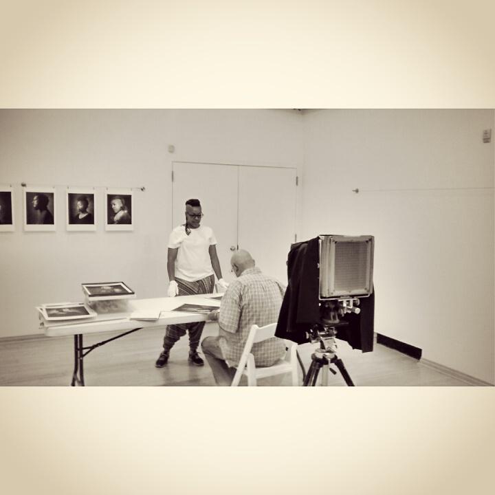 PJSgallery's tweet image. Living Gallery OPENING tomorrow night 4-7 at Philip J Steele Gallery #RMCAD! Here is Frank and Tya sorting prints