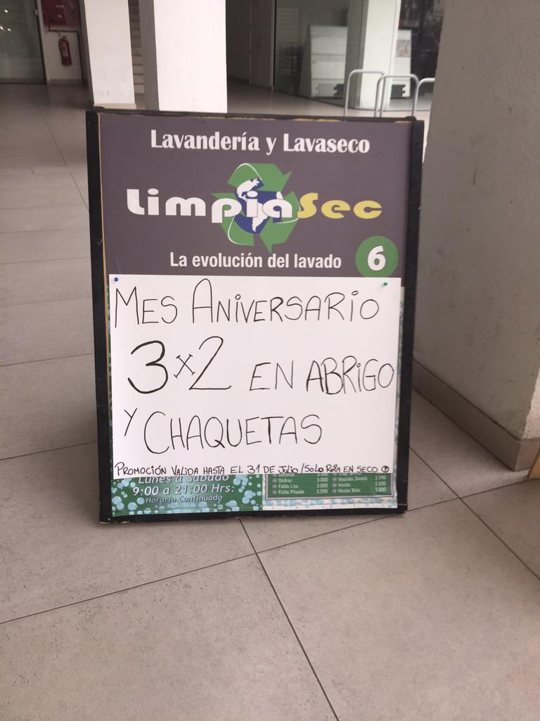 LimpiaSec_Chile's tweet image. de cumpleaños y lo celebramos con 3x2 en abrigos y chaquetas. Valido hasta el 31 de julio de 2015. RT @DonDatosCl