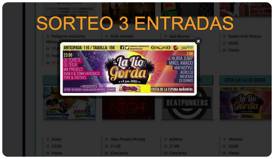 gauapp's tweet image. Si eres un liante no puedes faltar al fiestón del sábado en la @SalaVenecia1 @BumpingGen !! SORTEAMOS 3 ENTRADAS!!