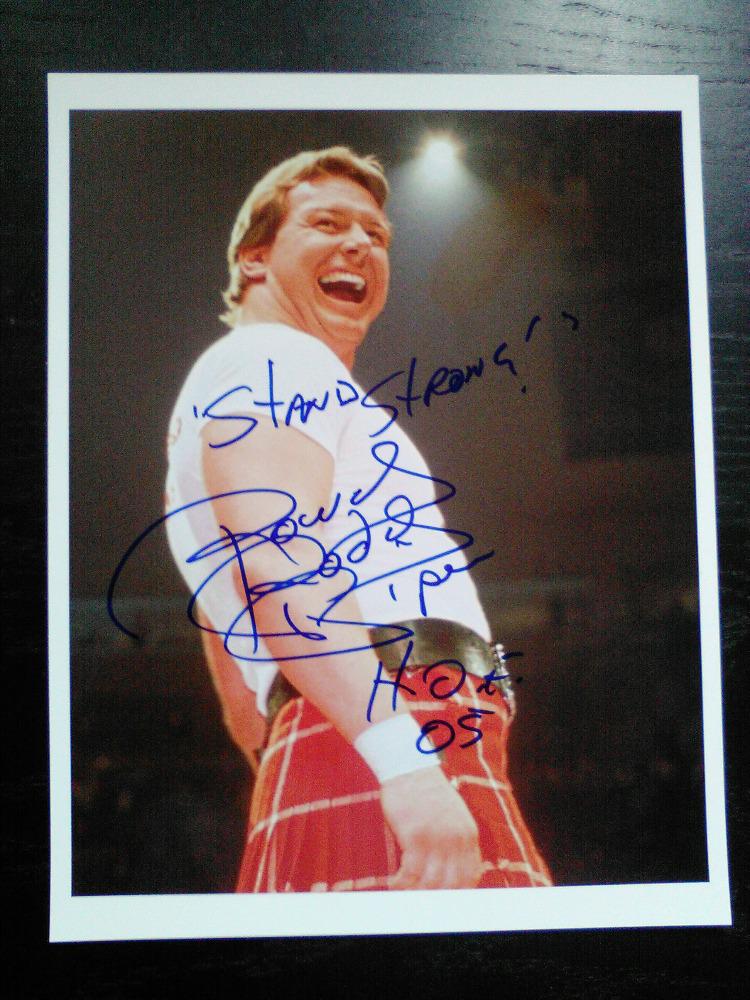 goodtimesshowla's tweet photo. RT and follow us to be entered to win this pic "Hot Rod" was kind enough to sign @SteveSimeone's show @NerdMelt. http://t.co/VejQV4TaK1