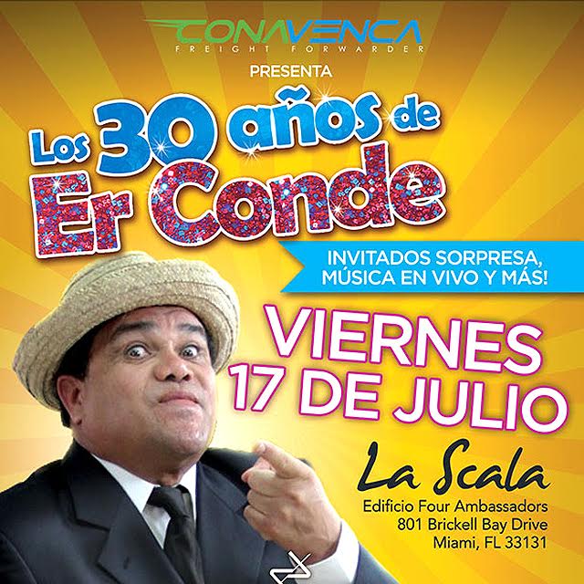 LaScalaBrickell's tweet photo. #ErCondeEnMiami y en el mejor lugar para eventos - ¡Los esperamos a todos el 17 de julio! http://t.co/J71Hr58VR4