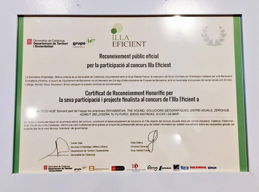 rguez_musica's tweet photo. Certificat honorífic a @EcoHubCity x la participació a concurs #IllaEficient . Tota una experiència multidisciplinar! http://t.co/cMw4pnblwM