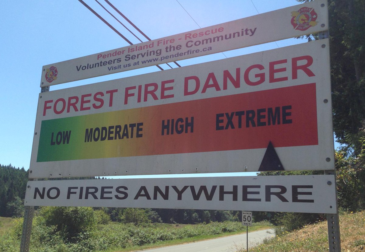 HAPPY CANADA DAY!  A reminder to all residents and visitors that the fire hazard rating is now EXTREME.
