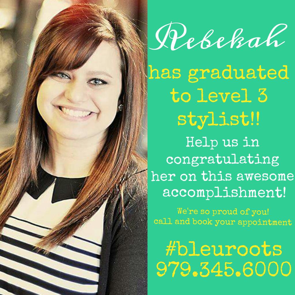 urbanevesalon's tweet photo. Way to go! #SoProud #Congratulations #bleuroots 979.345.6000 http://t.co/2yY6QxRkEW
