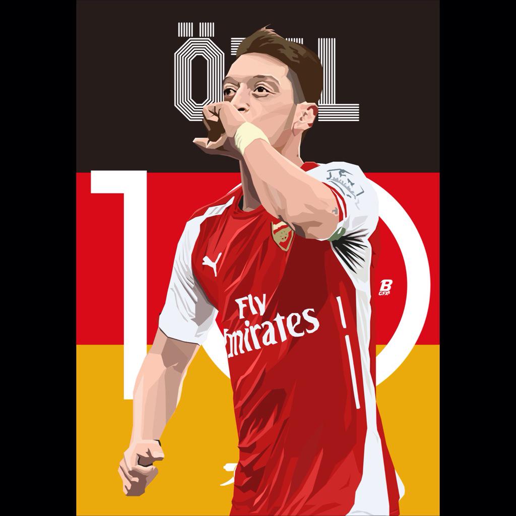 Brands93_'s tweet photo. Giroud and Özil Illustrations http://t.co/153ZoIi9b7