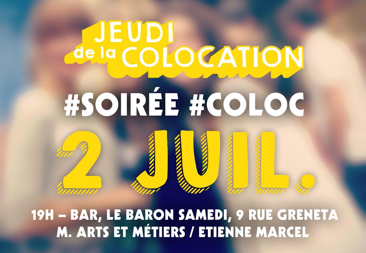 JeudidelaColoc's tweet photo. Jeudi c’est #Canicule2015 mais aussi le Jeudi de la Colocation, le vrai ! https://t.co/hzlmopJztz http://t.co/Ob6mN8RROC