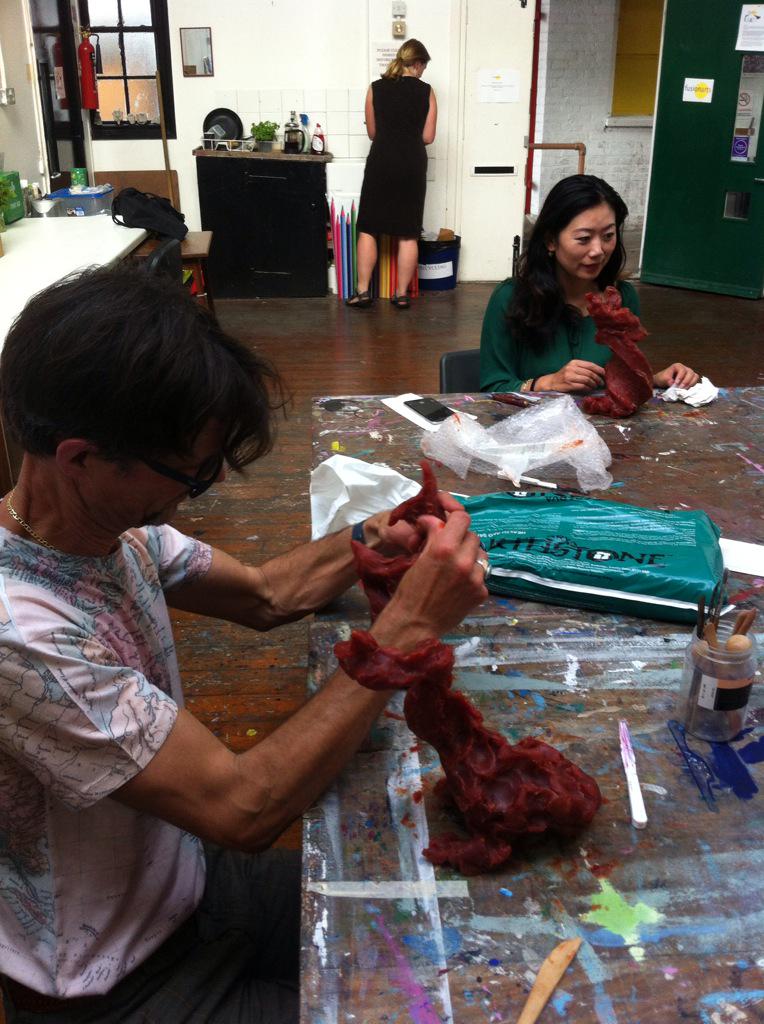 <a href="/LuckyLeB/">Helen Le Brocq</a> the <a href="/ArtsFestOxford/">Oxford Festival of the Arts</a> international residency sculpture workshop was great fun!