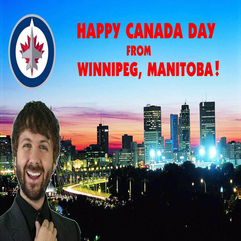 maxwellglick's tweet photo. Our old pal Ricky Collins wanted me to pass along his wishes for a Happy #CanadaDay! #winnipegmanitoba http://t.co/rOFiyvZVKD