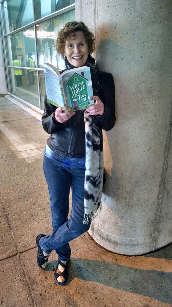 judyblume's tweet photo. Waiting for car pickup at Toronto airport. On book tour. #ireadeverywhere  @nypl http://t.co/lF0GPvpGQv
