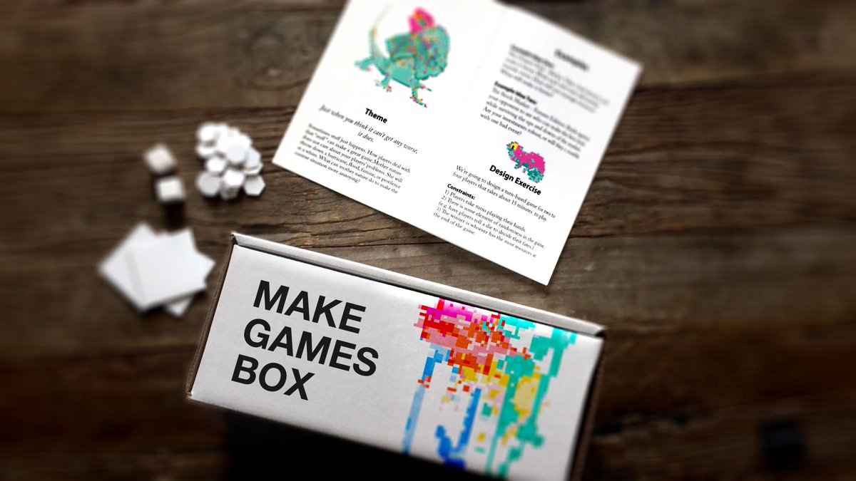 It's like a game jam, in a box. #indiedev #gamedev makegamesbox.com