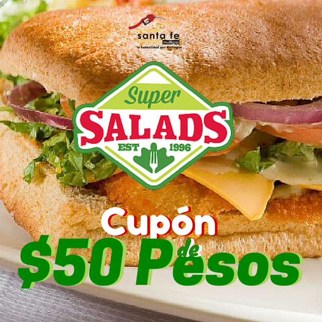 SantaFeMultigas's tweet photo. Por Cada $200 Pesos De Gasolina, Llévate Un Cupón De $50 Pesos Para Tu Consumo En Super Salads Piedras Negras. http://t.co/I33HxIB4CG