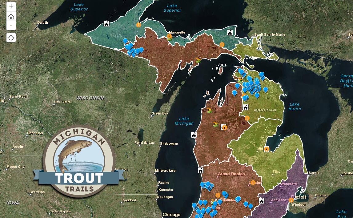 MichiganDNR's tweet photo. New Trout Trails map offers anglers a guide to their fish of choice - http://t.co/Yp1X6cEdST #MiFish http://t.co/Zt01uky6Uo