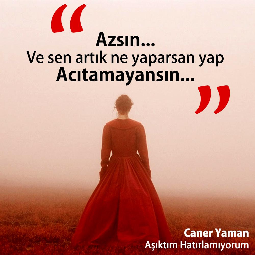 CanerYamanCY's tweet photo. Azsın...
Ve sen artık ne yaparsan yap, acıtamayansın...

Caner Yaman / Aşıktım Hatırlamıyorum http://t.co/M6RpOwDiyi