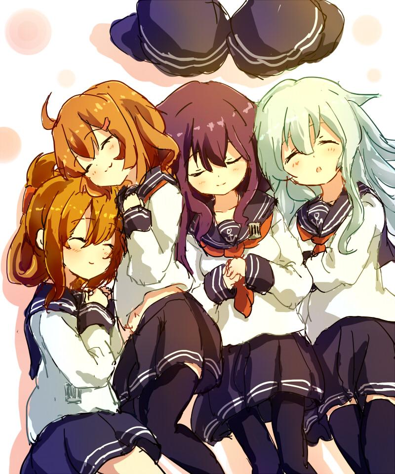Tweet 艦これ 第六駆逐隊イラスト大量まとめ 随時更新 第六駆版深夜の真剣お絵描き60分一本勝負 Naver まとめ