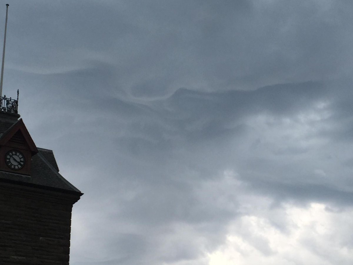 Face in the clouds during thunder storm #lightening