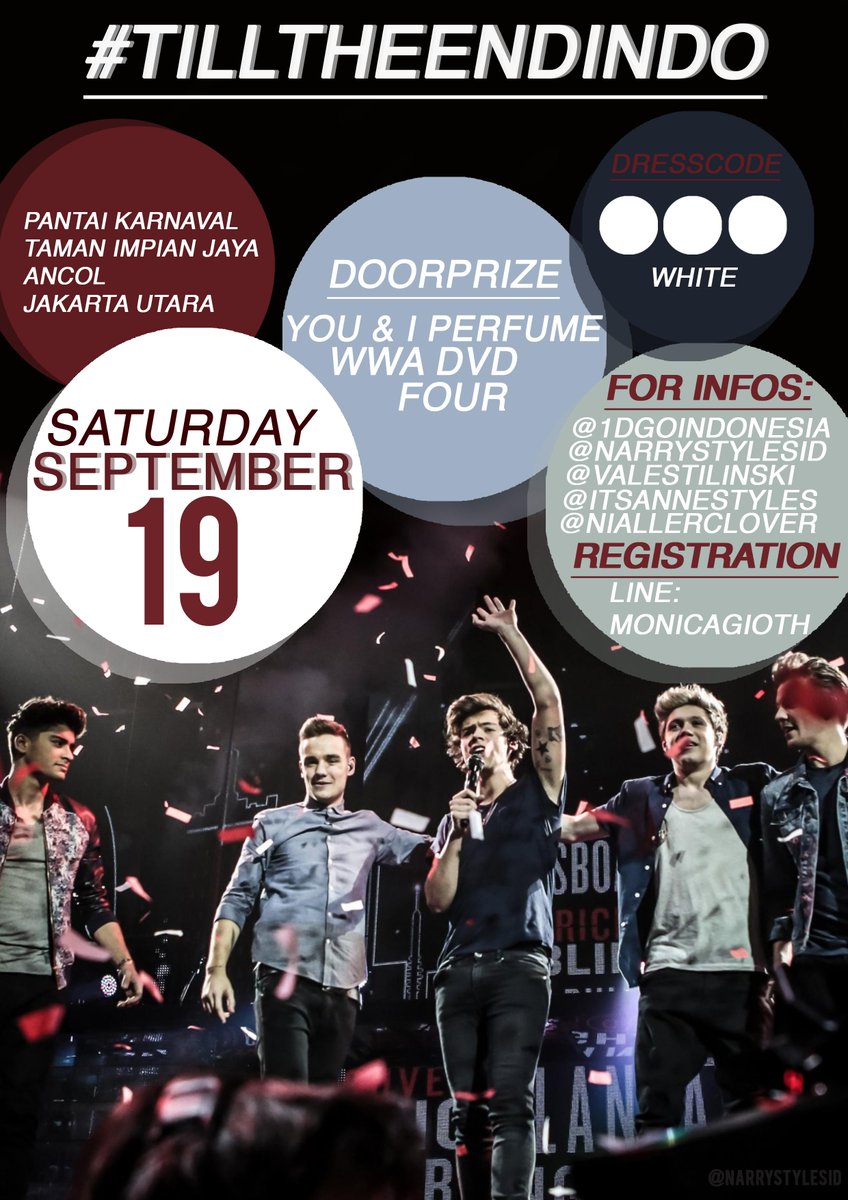 mmithnarry's tweet image. Here you go. The official #TillTheEndIndo poster. Feel free to @ us if you have any questions.