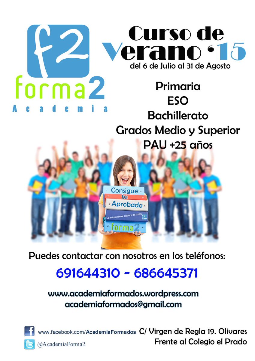 AcademiaForma2's tweet photo. Verano 2015…¡Allá vamos! https://t.co/cJjUQXwWpy http://t.co/oU7ThjM4Ee