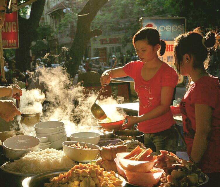 A5: Vietnamese hawker food! #Pho soup. A perfect meal on your travels. #expediachat