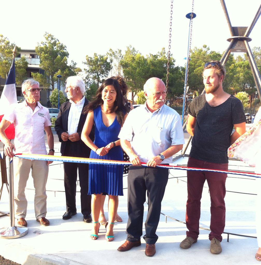 cantalie's tweet photo. Représente @saurel2014 à #inauguration ZAC Via Domitia & Sémaphore #MaximeBoutin #ESBAMA #PierreBonnal @Montpellier3m http://t.co/GuoH1d8rlp