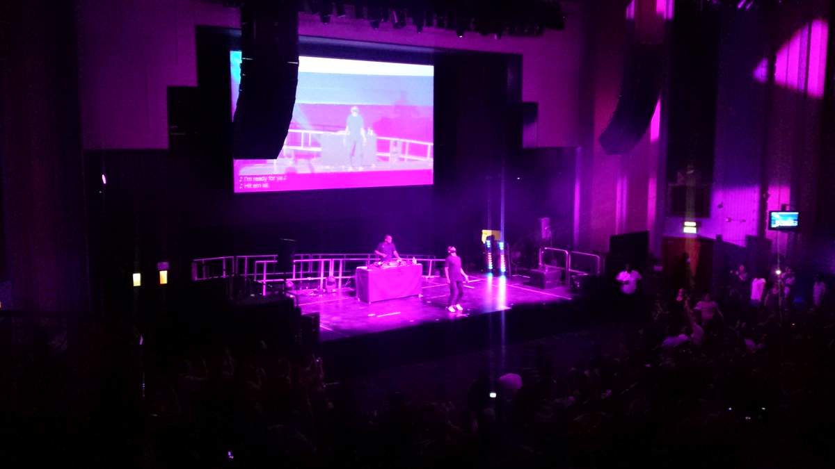 TroxyLondon's tweet photo. First London performance of @TinieTempah current UK No1 right here for #whynotpeople...wow! @whynotppl @jameelajamil http://t.co/n82nCl5kC3