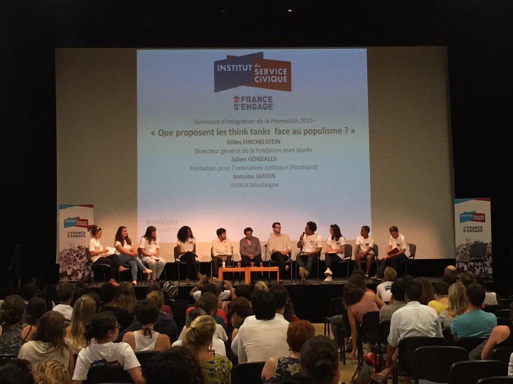 i_engagement's tweet photo. "Que proposent les #ThinkTanks face au populisme ?"
Conf avec @Fondapol @i_montaigne @j_jaures
#PromoISC2015 http://t.co/BzvT44Kj0X