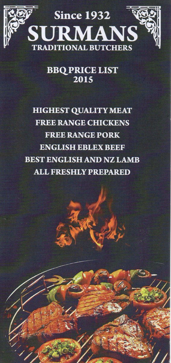Wow! This is definitely BBQ weather.
Surman's in Tankerton have a delicious selection of BBQ food.