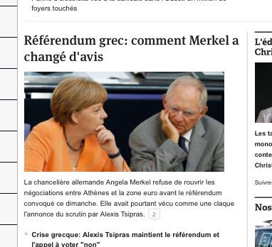 Sisf94's tweet photo. A gauche une Chancelière que l'on écoute

A droite un Président dont on se fout de l'avis

#Hollande #Merkel #Grece http://t.co/mLfE1iXjnM