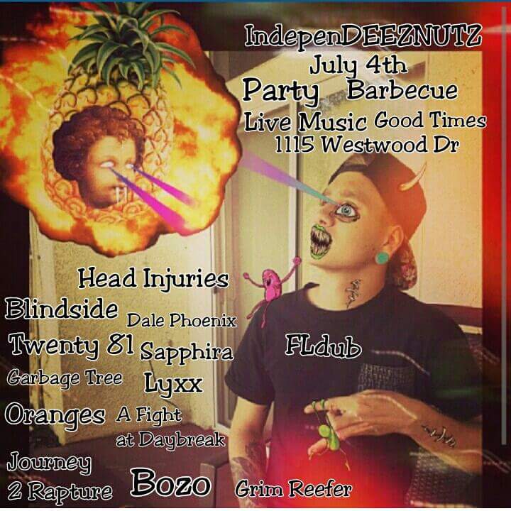 Garbage_Tree's tweet image. My fellow Americans! Come celebrate imperialism and economic disparity with us and these other rad bands on the 4th.