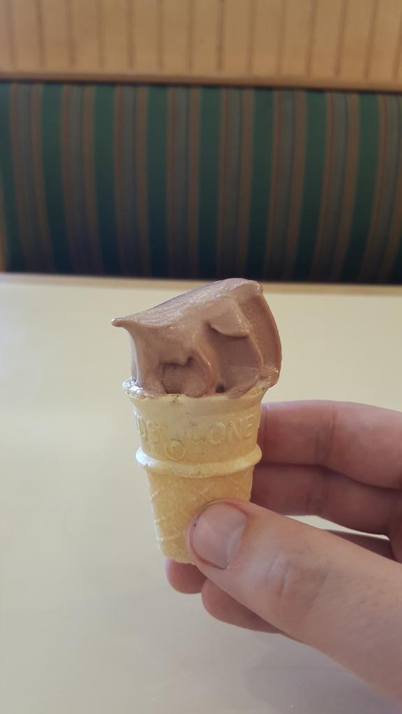MBChapin's tweet photo. Diet time mini cone :) http://t.co/uPLgTiLBvx