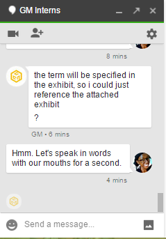 OpeolaBukola's tweet photo. When you're a #Millennial boss G-Chatting your Millennial #Intern who is sitting at the same table as you are. http://t.co/hSGJqkPavq