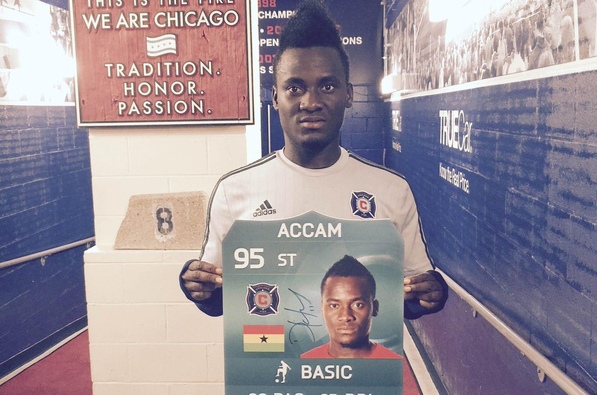 Chicago Fire FC (@chicagofire) on Twitter photo We have an autographed <a href="/iamdavidaccam/">king David Accam</a> @EASPORTSFIFA teal item to give away!
See how to win: cf97.co/P3v2B We have an autographed <a href="/iamdavidaccam/">king David Accam</a> @EASPORTSFIFA teal item to give away!
See how to win: cf97.co/P3v2B
