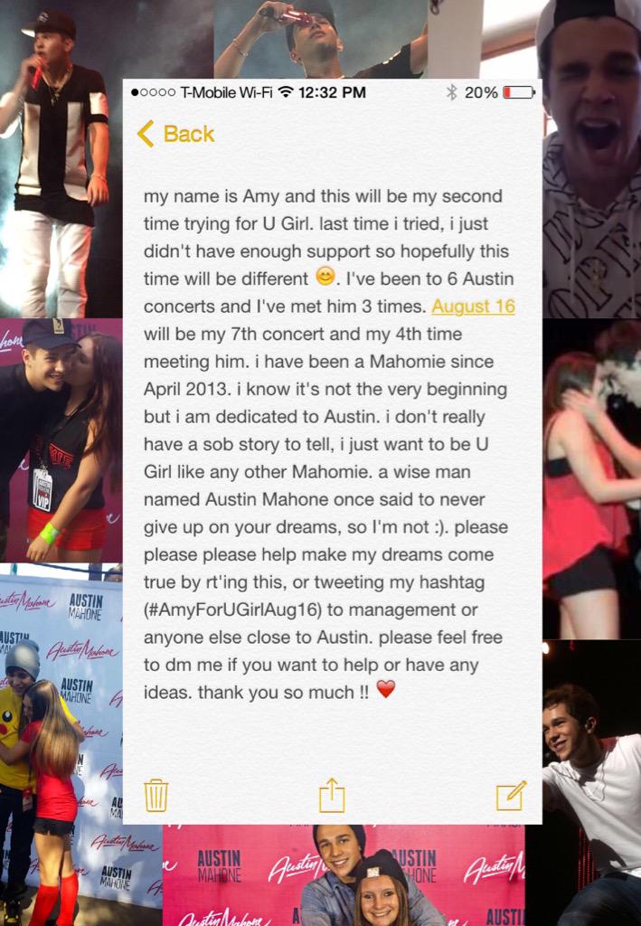 AmyForUGirl's tweet photo. @AustinMahone @blumsteinmike @MicheleMahone @CPasalodos @RoccoValdes #AmyForUGirlAug16 http://t.co/sL64sQuS73